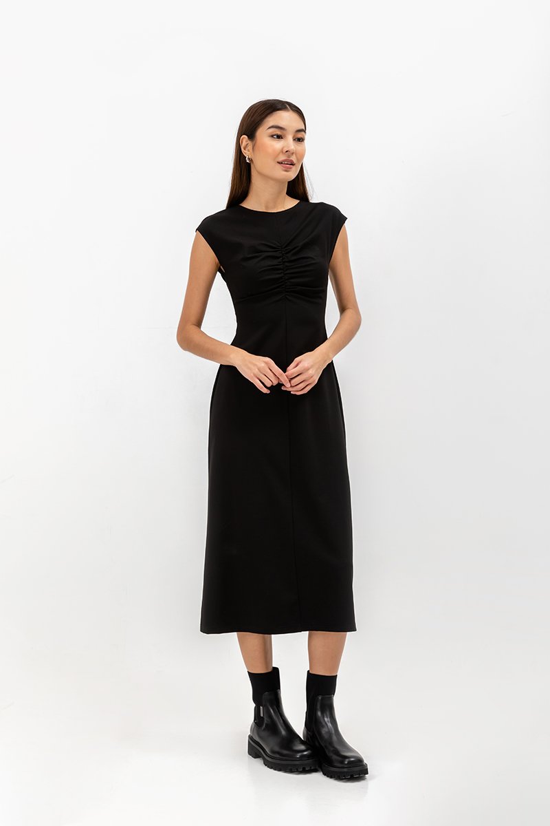 DANIELA RUCHED JERSEY DRESS DANIELA RUCHED JERSEY DRESS
