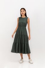 CECILIO TIERED TENCEL DRESS CECILIO TIERED TENCEL DRESS