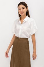 KATNISA BUTTONDOWN PUFF SLEEVE SHIRT