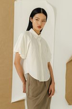 KATNISA BUTTONDOWN PUFF SLEEVE SHIRT