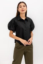 KATNISA BUTTONDOWN PUFF SLEEVE SHIRT