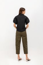 KATNISA BUTTONDOWN PUFF SLEEVE SHIRT