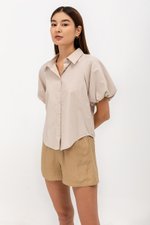 KATNISA BUTTONDOWN PUFF SLEEVE SHIRT