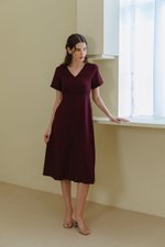 MICHAA V NECK MIDI DRESS MICHAA V NECK MIDI DRESS