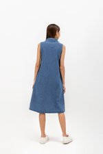 VERENA BUTTONDOWN DENIM MIDI SHIRT DRESS