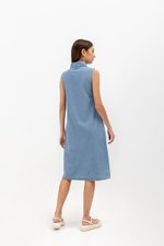 VERENA BUTTONDOWN DENIM MIDI SHIRT DRESS