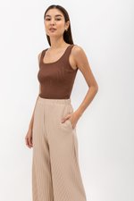 SALOME PLEATED ELASTIC PANTS