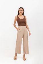 SALOME PLEATED ELASTIC PANTS