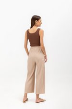 SALOME PLEATED ELASTIC PANTS