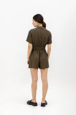 NEENA BUTTONDOWN SHIRT ROMPER NEENA BUTTONDOWN SHIRT ROMPER
