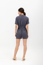 NEENA BUTTONDOWN SHIRT ROMPER NEENA BUTTONDOWN SHIRT ROMPER