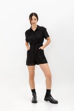 NEENA BUTTONDOWN SHIRT ROMPER NEENA BUTTONDOWN SHIRT ROMPER