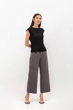 VALDIS PLEATED CAP SLEEVE TOP