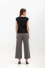 VALDIS PLEATED CAP SLEEVE TOP