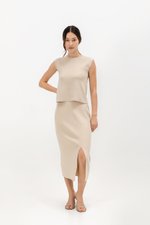 CARMINIA BACK KEYHOLE KNIT TOP CARMINIA BACK KEYHOLE KNIT TOP