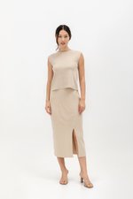 CARMINIA BACK KEYHOLE KNIT TOP CARMINIA BACK KEYHOLE KNIT TOP