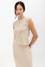 CARMINIA BACK KEYHOLE KNIT TOP CARMINIA BACK KEYHOLE KNIT TOP