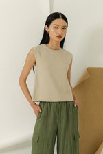 CARMINIA BACK KEYHOLE KNIT TOP CARMINIA BACK KEYHOLE KNIT TOP