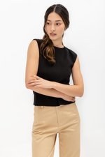 CARMINIA BACK KEYHOLE KNIT TOP CARMINIA BACK KEYHOLE KNIT TOP