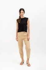 CARMINIA BACK KEYHOLE KNIT TOP CARMINIA BACK KEYHOLE KNIT TOP