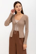 VIKI RIBBON TIE CARDIGAN VIKI RIBBON TIE CARDIGAN