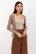 VIKI RIBBON TIE CARDIGAN VIKI RIBBON TIE CARDIGAN