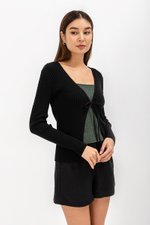 VIKI RIBBON TIE CARDIGAN VIKI RIBBON TIE CARDIGAN