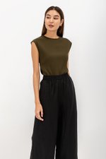 HENRY LINEN ELASTIC PANTS