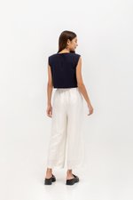 HENRY LINEN ELASTIC PANTS