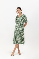 BETSY GEOMETRIC PRINT DRESS BETSY GEOMETRIC PRINT DRESS