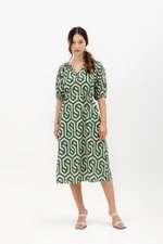 BETSY GEOMETRIC PRINT DRESS BETSY GEOMETRIC PRINT DRESS