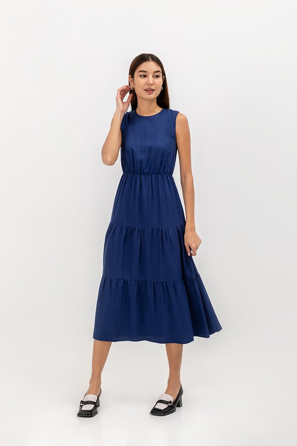 CECILIO TIERED TENCEL DRESS