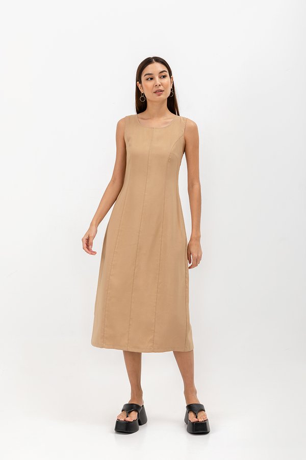 KINORA PANELLED MIDI DRESS
