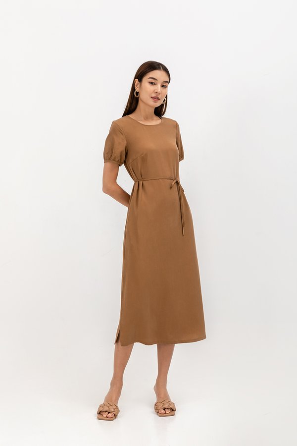 ELKE TENCEL MIDI DRESS
