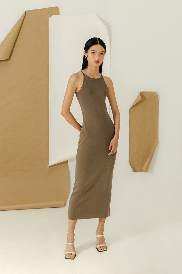 MINDI CUT IN KNIT DRESS