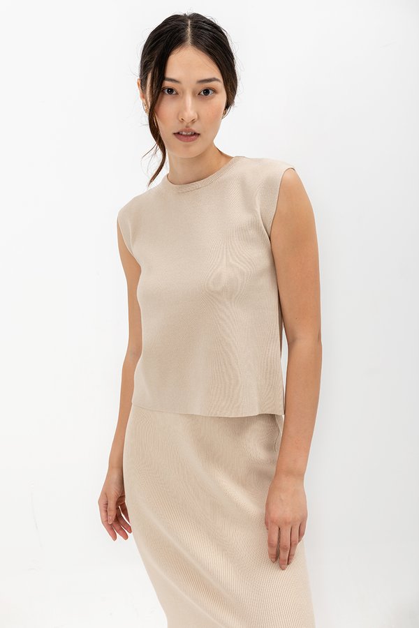 CARMINIA BACK KEYHOLE KNIT TOP CARMINIA BACK KEYHOLE KNIT TOP