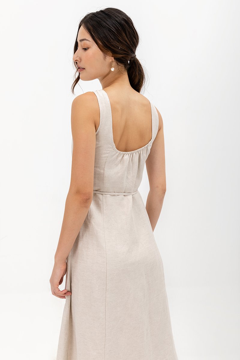 ALDINA SCOOP BACK DRESS