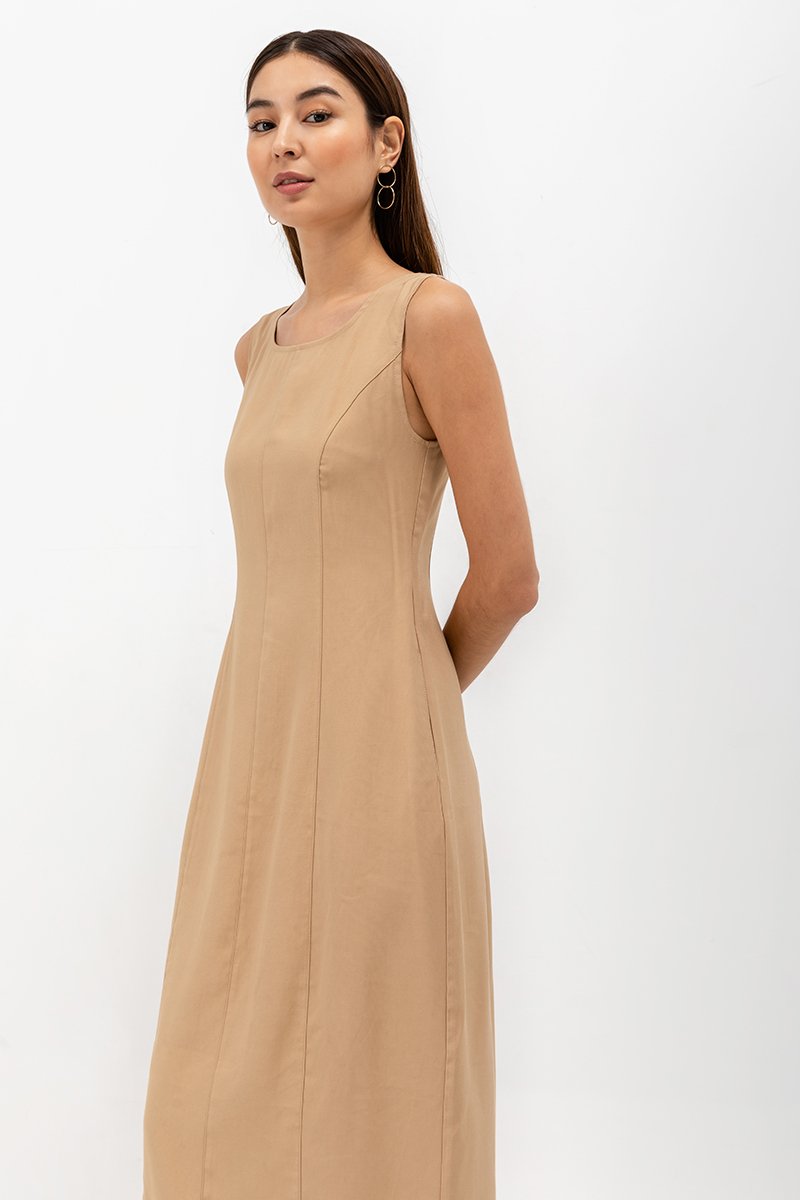 KINORA PANELLED MIDI DRESS