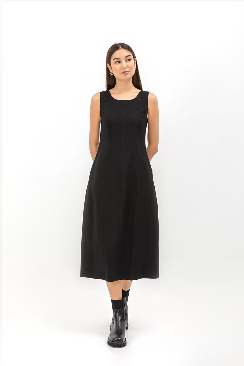 KINORA PANELLED MIDI DRESS