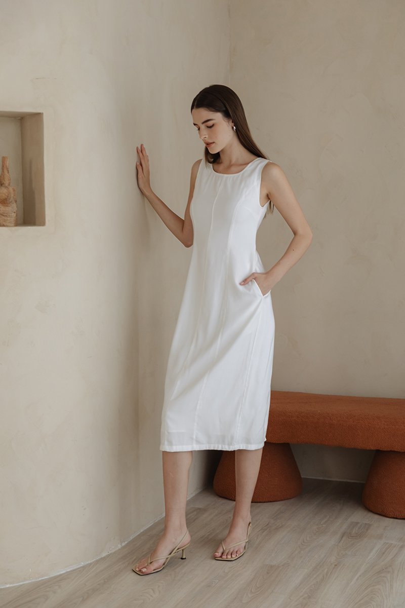 KINORA PANELLED MIDI DRESS
