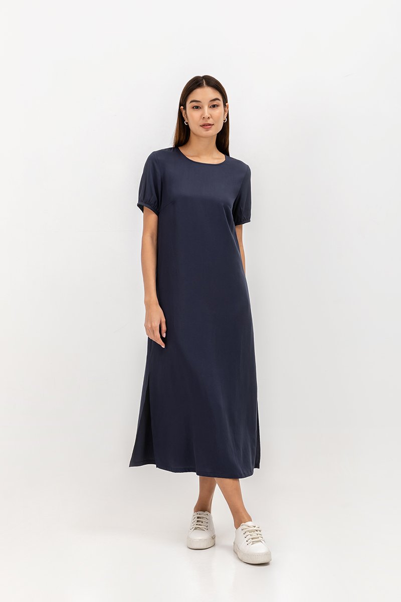 ELKE TENCEL MIDI DRESS ELKE TENCEL MIDI DRESS