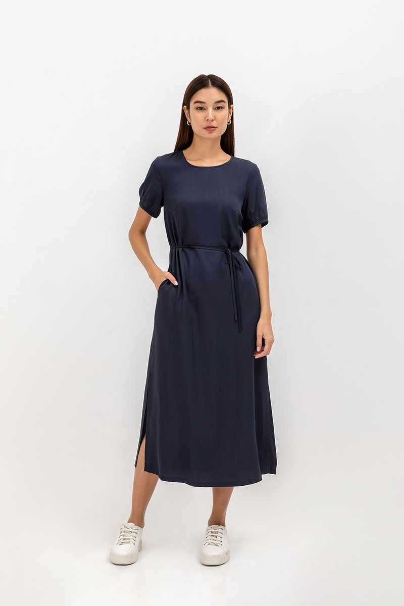 ELKE TENCEL MIDI DRESS ELKE TENCEL MIDI DRESS