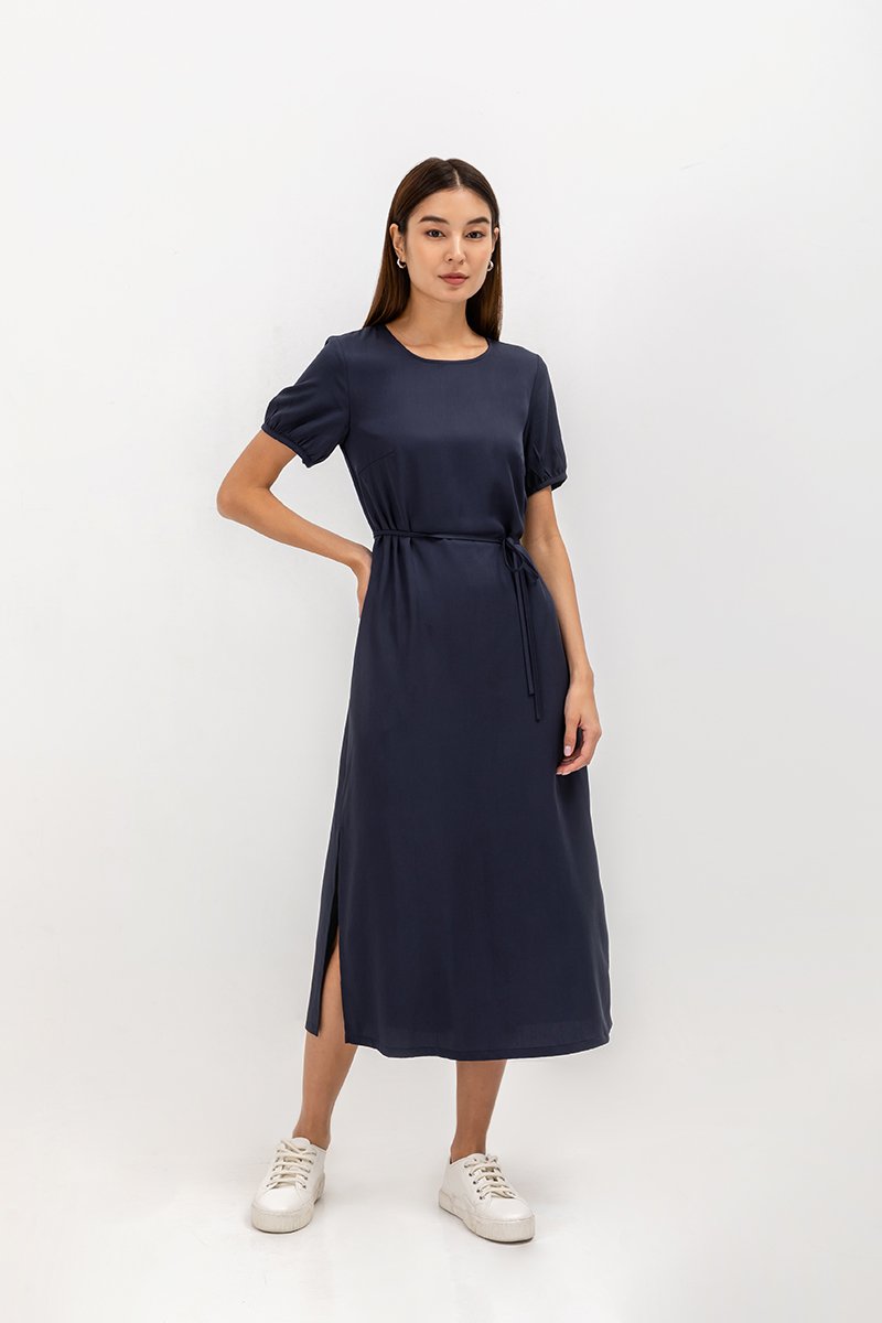 ELKE TENCEL MIDI DRESS ELKE TENCEL MIDI DRESS