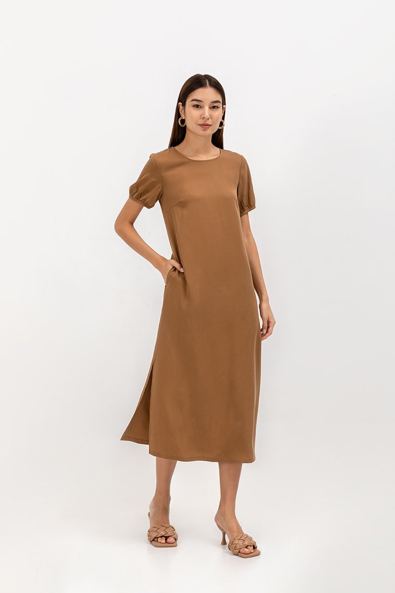 ELKE TENCEL MIDI DRESS ELKE TENCEL MIDI DRESS