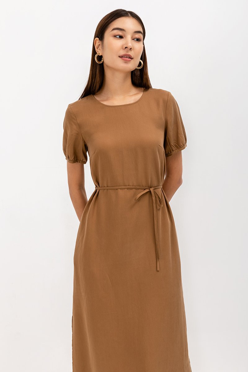 ELKE TENCEL MIDI DRESS ELKE TENCEL MIDI DRESS