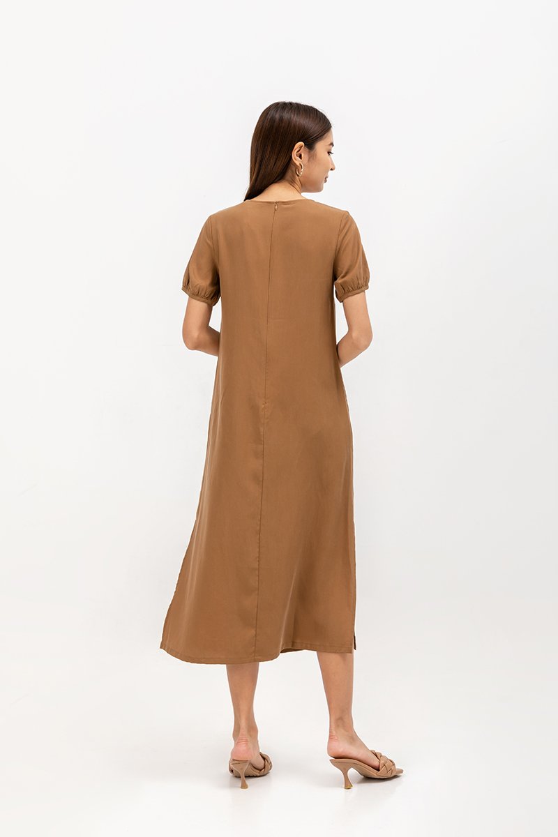 ELKE TENCEL MIDI DRESS ELKE TENCEL MIDI DRESS
