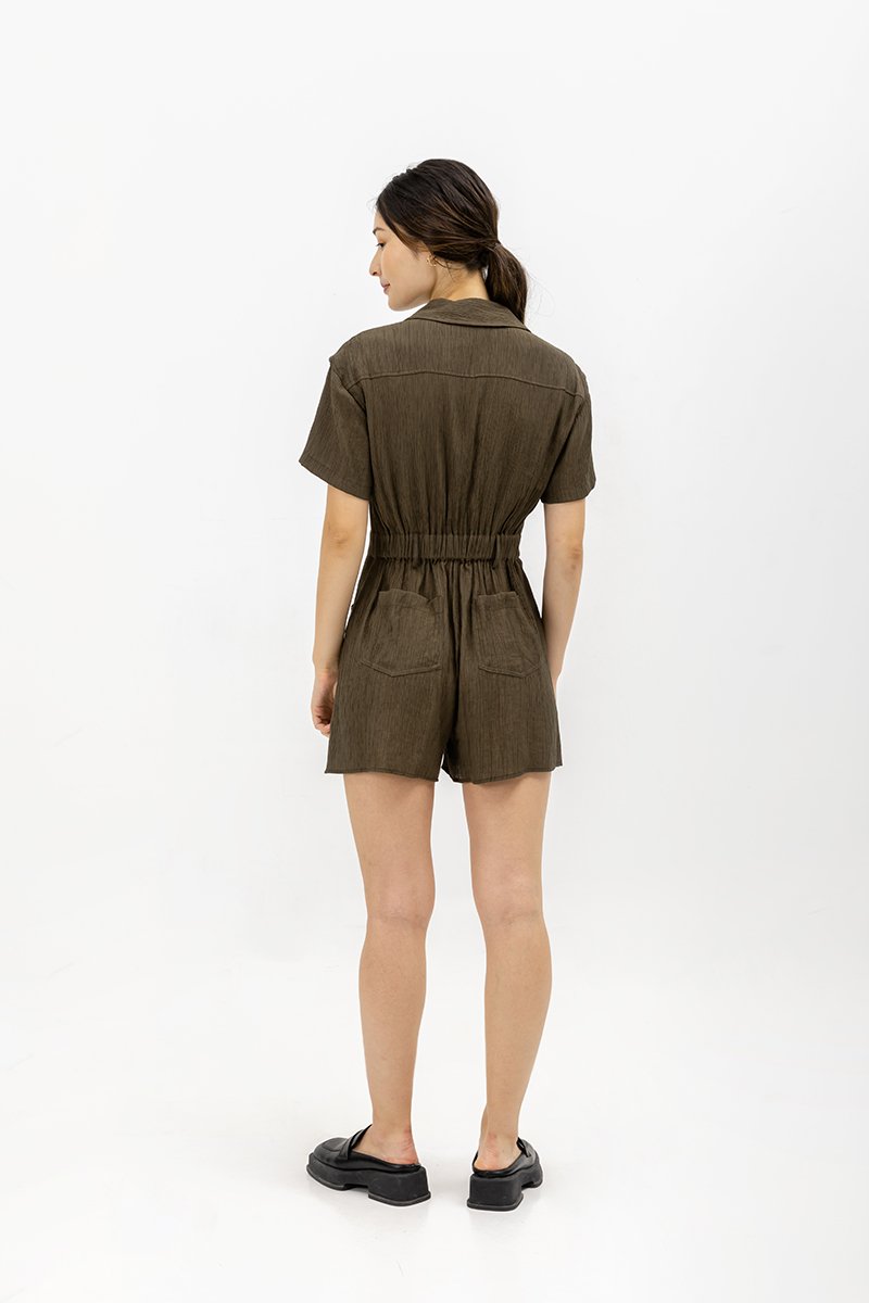 NEENA BUTTONDOWN SHIRT ROMPER