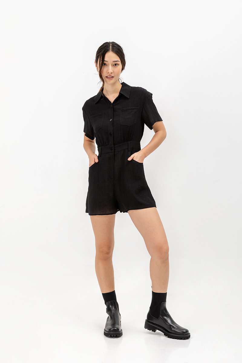 NEENA BUTTONDOWN SHIRT ROMPER