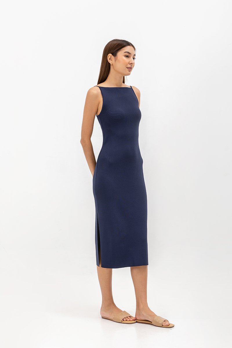 MEENA LOW BACK KNIT DRESS