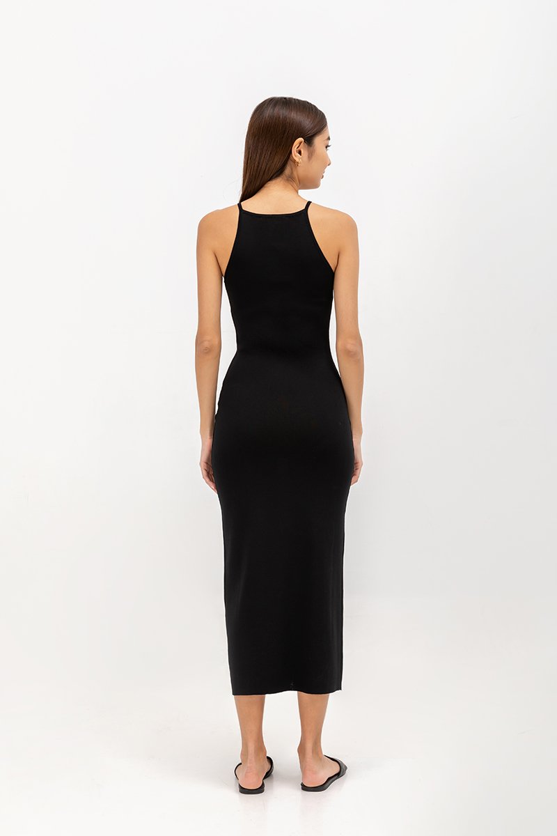 MINDI CUT IN KNIT DRESS